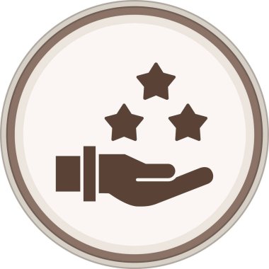 Bir yıldız simgesinin vektör illüstrasyonu