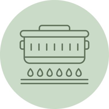 Mutfak. Web simgesi basit illüstrasyon