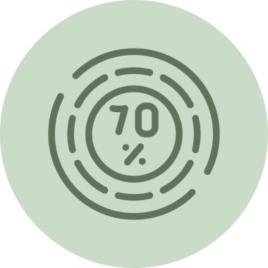 Kredi çemberinin bir simgesinin vektör çizimi