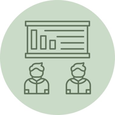 İş ve finans simgesinin vektör illüstrasyonu