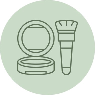 Güzellik kremi vektör çizgisi simgesi dekoru