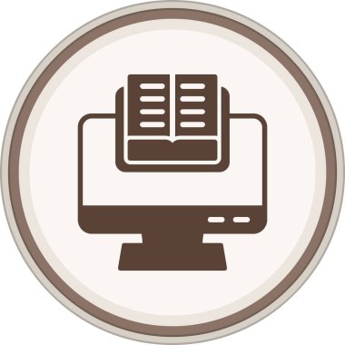 Bilgisayar monitörü. resimleme tasarımı