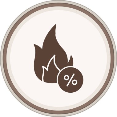 İndirim simgesinin simgesi