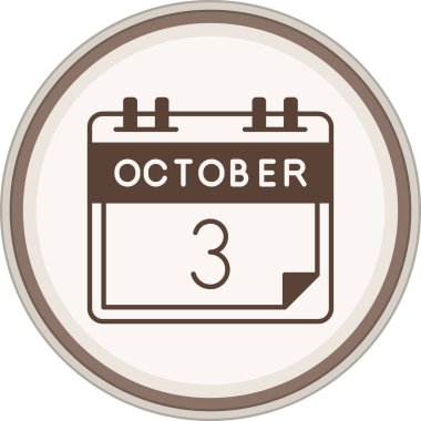 Tek günlük takvimdeki 5 Ekim tarihi