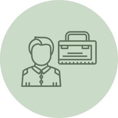 İş adamının vektör illüstrasyonu