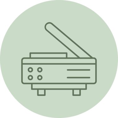 Modern b 'nin vektör illüstrasyonu eksik simgesi