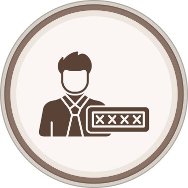 İşadamı Düz Vektör Simgesi