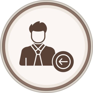 Oklu iş adamı simgesi