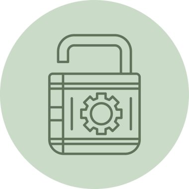 ikon vektör illüstrasyonunu kilitle