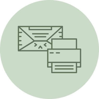 Posta simgesinin vektör illüstrasyonu