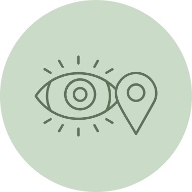 Göz simgesi vektör illüstrasyonu