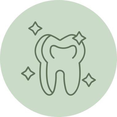 Diş Modern simgesi, vektör illüstrasyonu