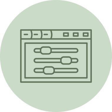 Para için. Web simgesi vektör illüstrasyonu