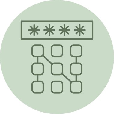 veri depolama düz vektör simgesi