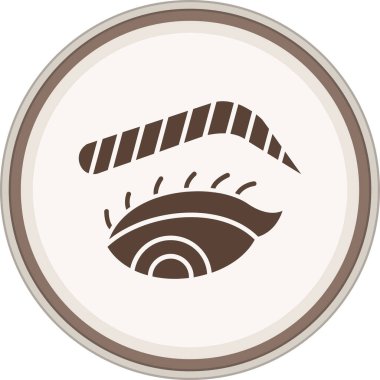 Siyah-beyaz yuvarlak beyaz arkaplan vektör çizimi