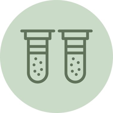 test tüpleri simge vektör illüstrasyonu