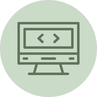 Bilgisayar simgesi. vektör illüstrasyonu