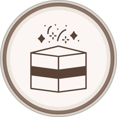 çikolata simge vektör çizim