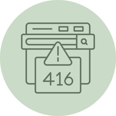 4 4 4 hata simgesi, vektör illüstrasyonu