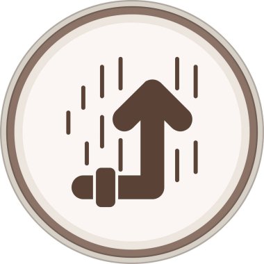 yağmur damlası dairesel simgesi