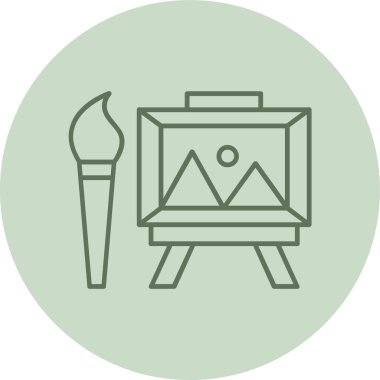 boya fırçası vektör simgesi