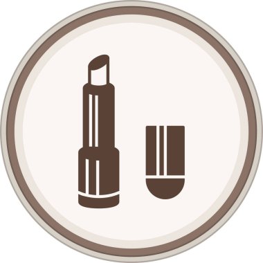 Moda biçimi izole edilmiş arkaplanda ruj simgesi