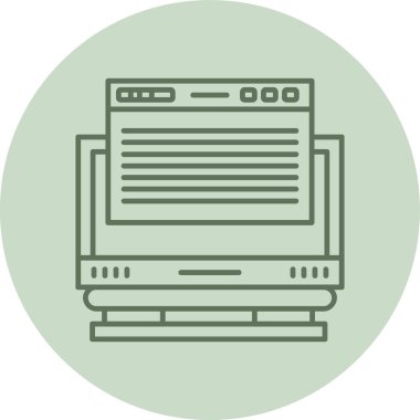 dizüstü web vektör simgesi