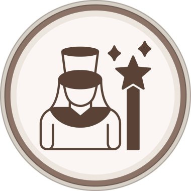 Çerçeveli bir yıldızın vektör illüstrasyonu