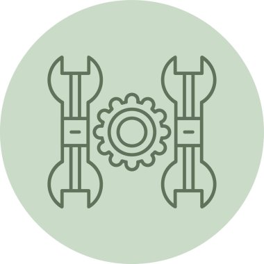 Onarım simgesinin illüstrasyon vektör grafik tasarımı.