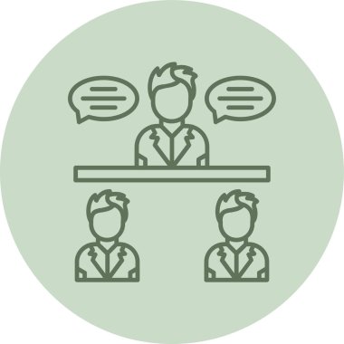 İnsan simgesinin vektör illüstrasyonu