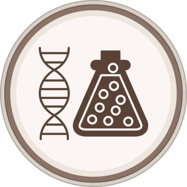 DNA sembollü bilim laboratuvarı.