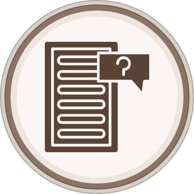 Belge simgesinin vektör illüstrasyonu