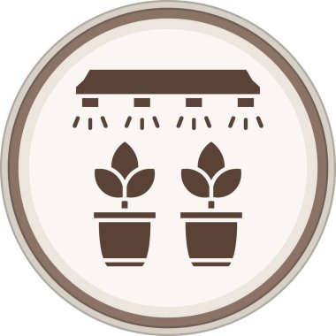 Bitki simgesinin vektör illüstrasyonu