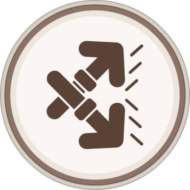 Modern bir el işaretinin vektör çizimi