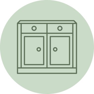 Dolap simgesi. Basit tasarım