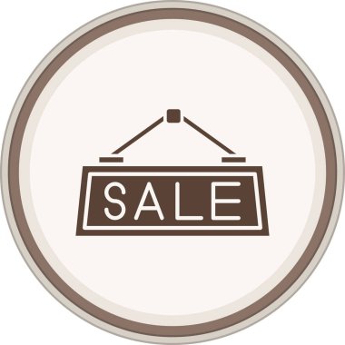 Satılık simgesi. Beyaz arka plan üzerinde Internet düğmesi