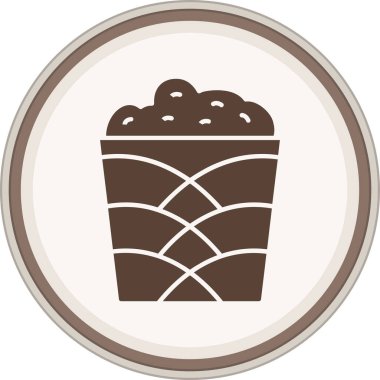 Çikolata. Web simgesi basit illüstrasyon