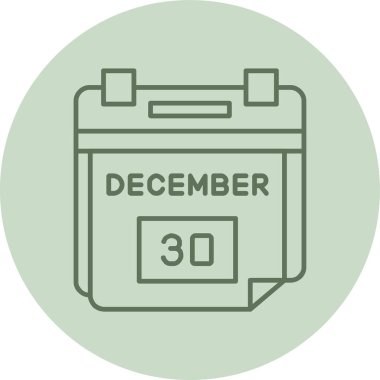 Takvim simgesi tasarımı, vektör illüstrasyonu