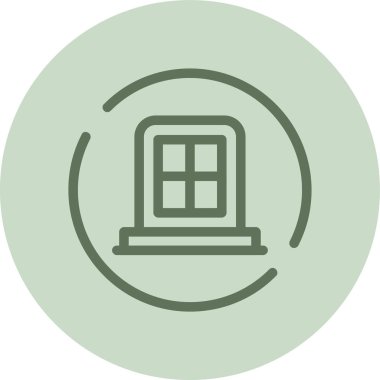 pencere simgesi vektör illüstrasyonu