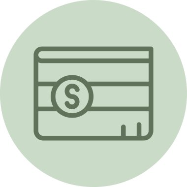 Para için. Web simgesi basit illüstrasyon