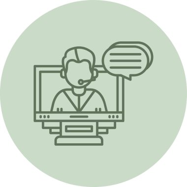 İş ve finans simgesinin vektör illüstrasyonu