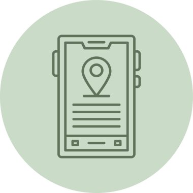 vektör illüstrasyonu, konum simgesi tasarımı