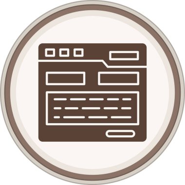 Web tasarım vektörü simgesi