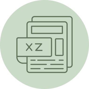 dosya biçimi simgesi, vektör illüstrasyonu