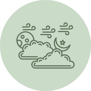 Bulut simgesi vektör illüstrasyonu