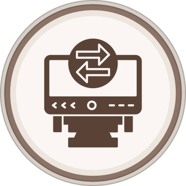 Modern bir simgenin vektör illüstrasyonu