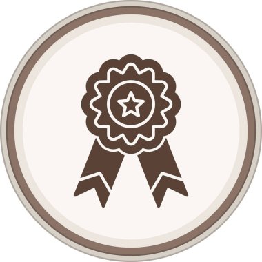 Rozet. Web simgesi basit illüstrasyon