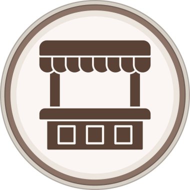 Dükkan Simgesi Moda Biçiminde İzole Arkaplan