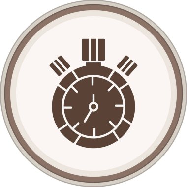 Saat simgesi vektör illüstrasyonu