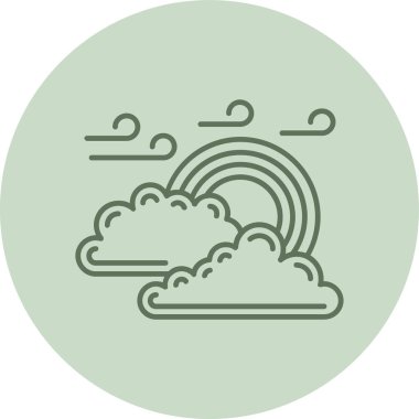 Hava durumu. Web simgesi basit illüstrasyon